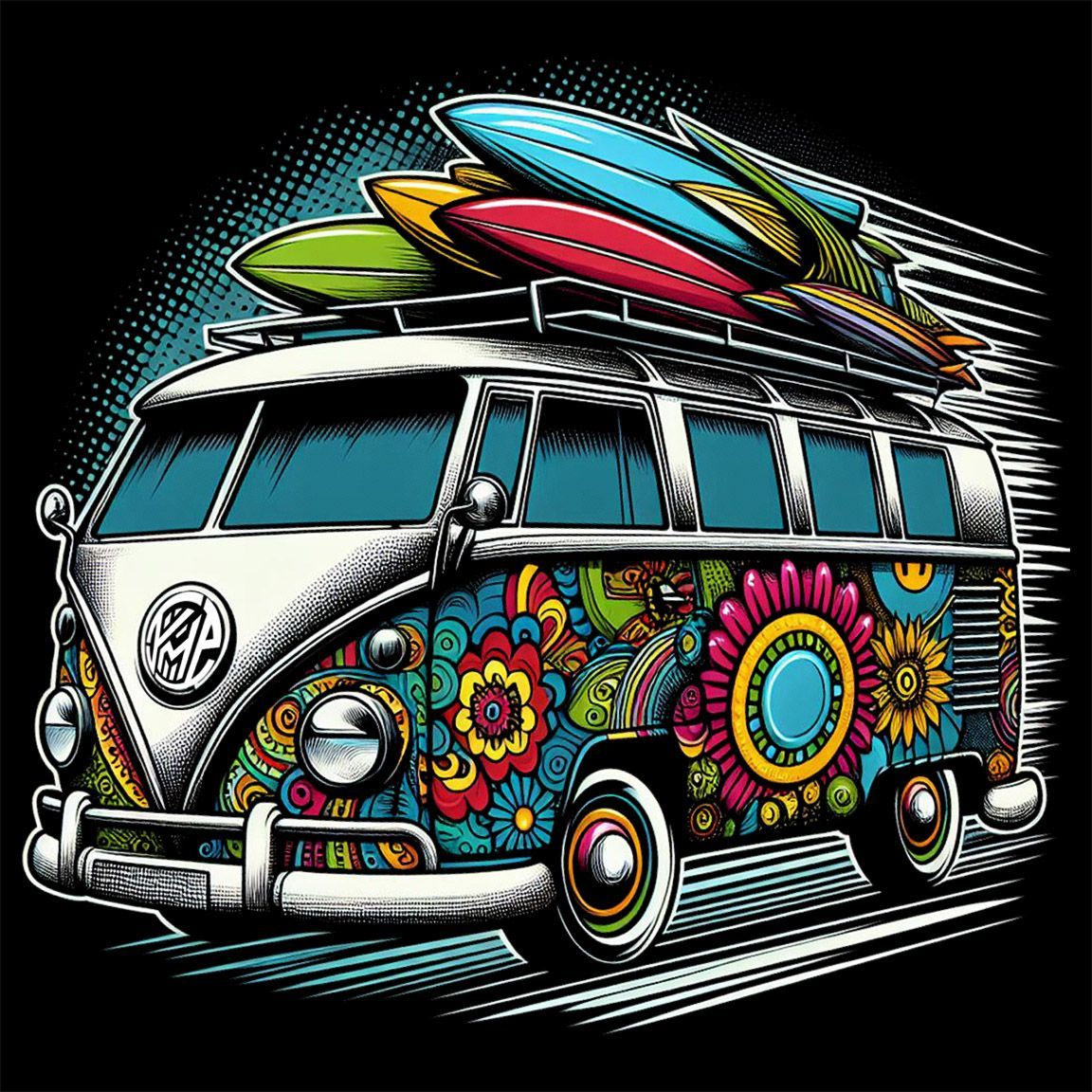 Diseño Camper Surf Flores Diseño Camper Surf Flores