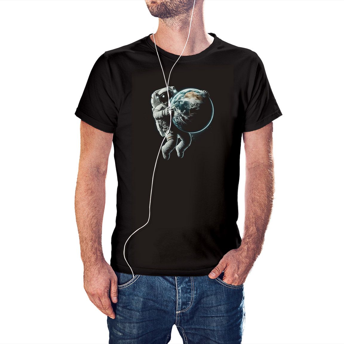 Camiseta Viajando Juntos color negro