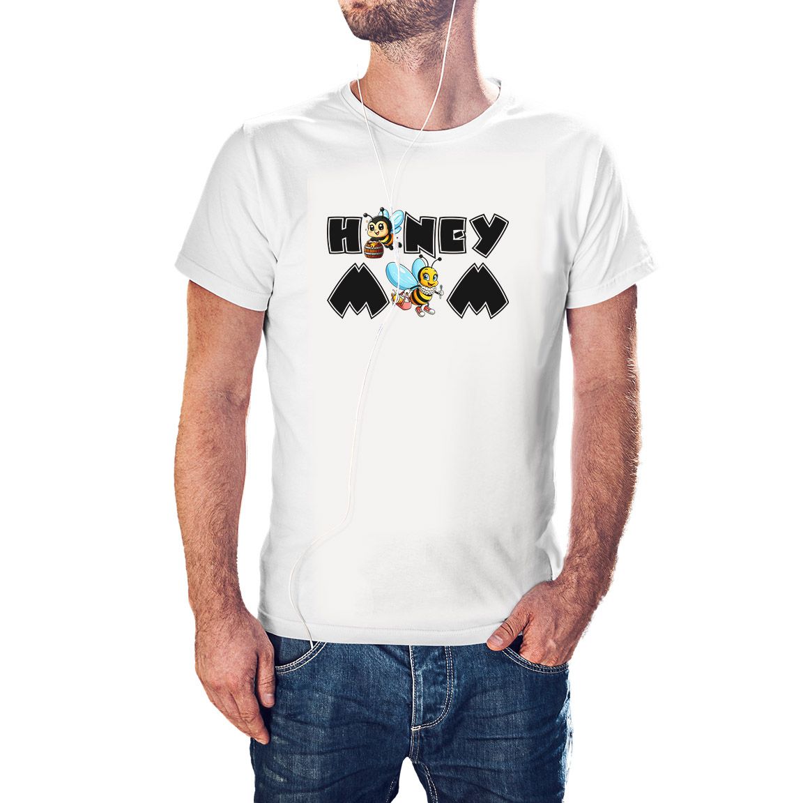 Camiseta Honey Mom color blanco