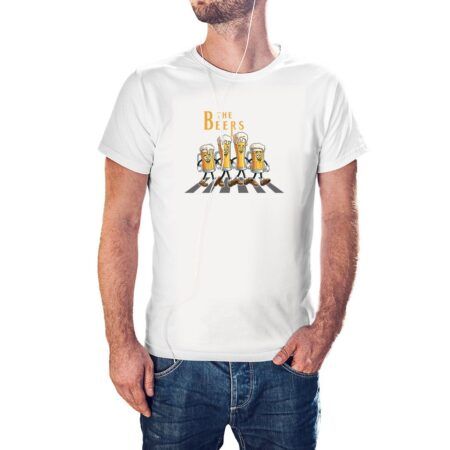 Camiseta The Beers Abbey Road color blanco