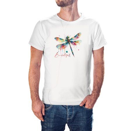 Camiseta Dragonfly Be autiful color blanco