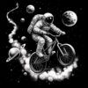 Diseño Astronauta Ciclista