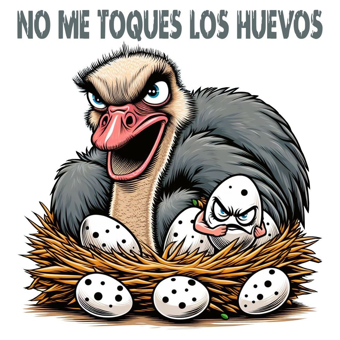 Diseño No me toques los huevos