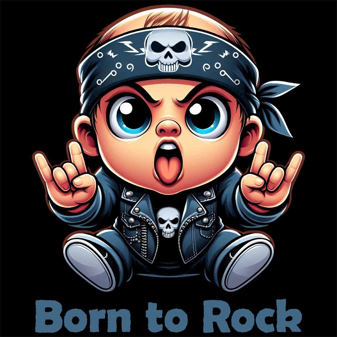 Diseño Baby Born to Rock