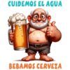 Diseño Cuidemos el Agua Bebamos Cerveza