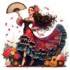 Diseño Bailaora Flamenco