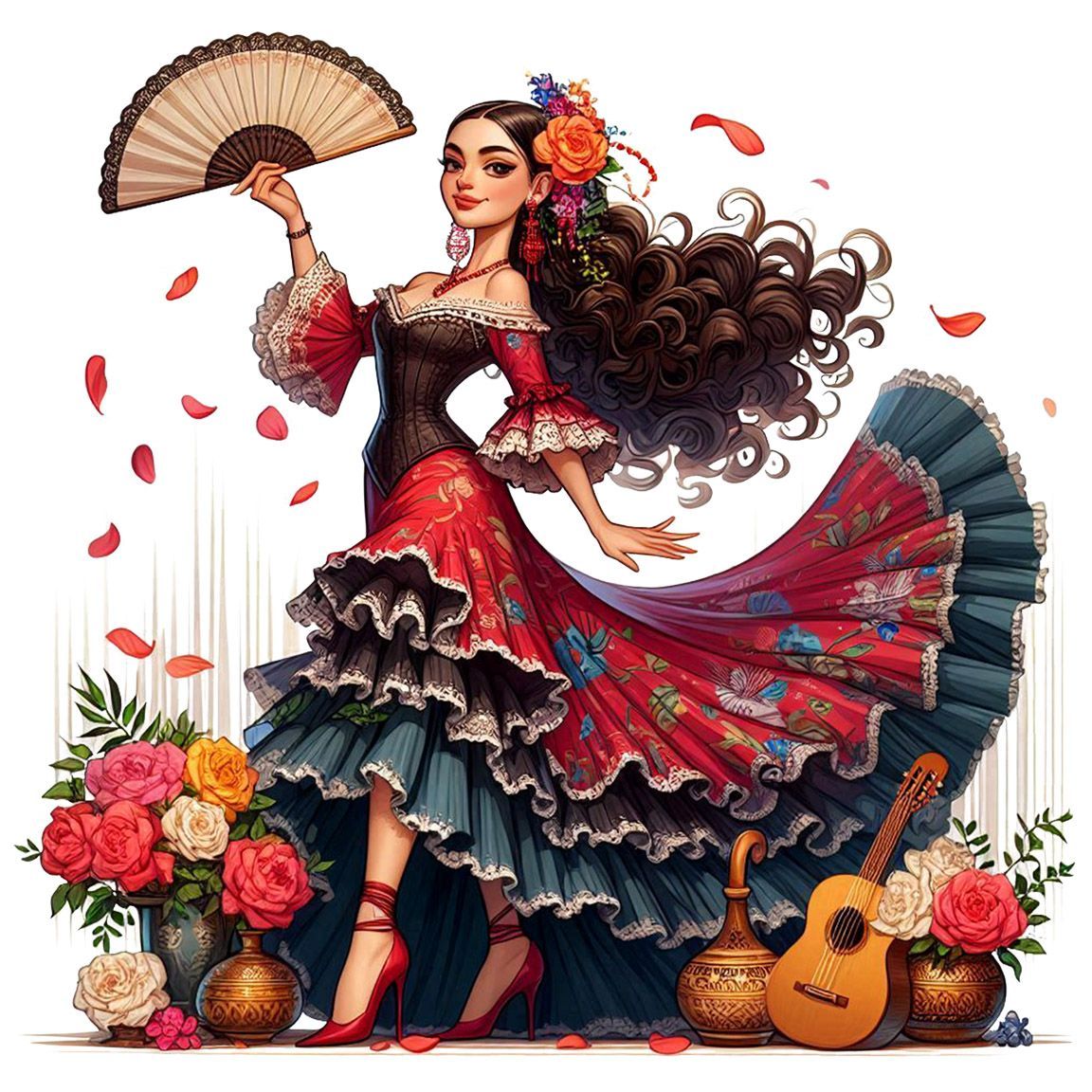 Diseño Bailaora Flamenco