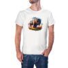 Camiseta Bisonte Acuarela color blanco