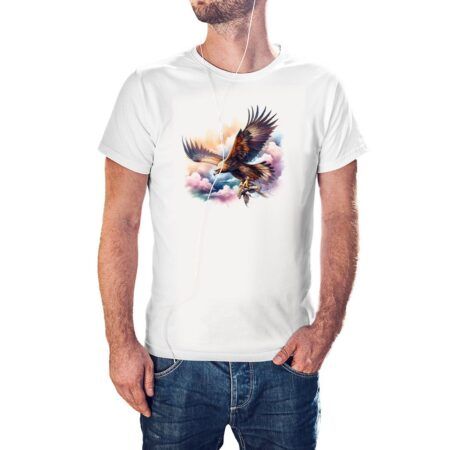 Camiseta Águila Real Cazando color blanco