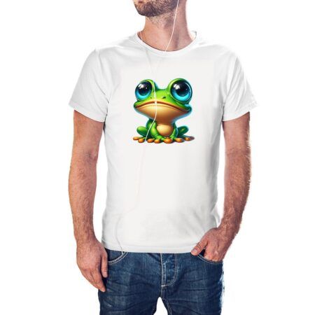 Camiseta Ranita Ojos Azules color blanco