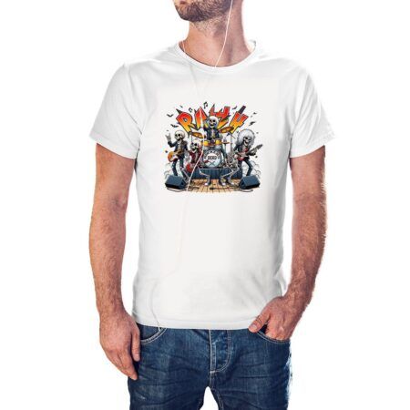 Camiseta Los Rockeros Muertos color blanco