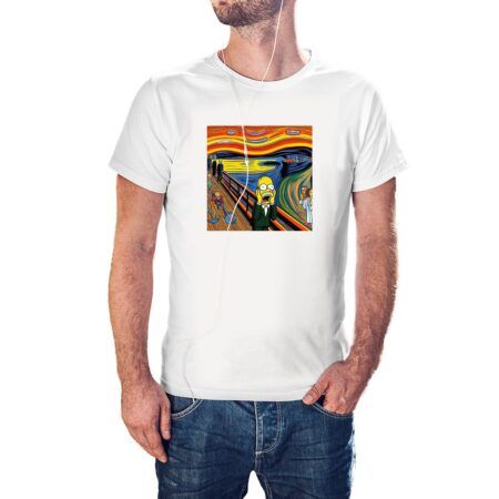 Camiseta El Grito de Homer color blanco