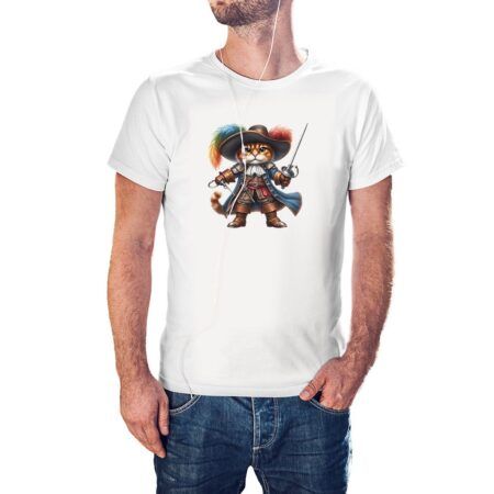Camiseta El Gato con Botas color blanco