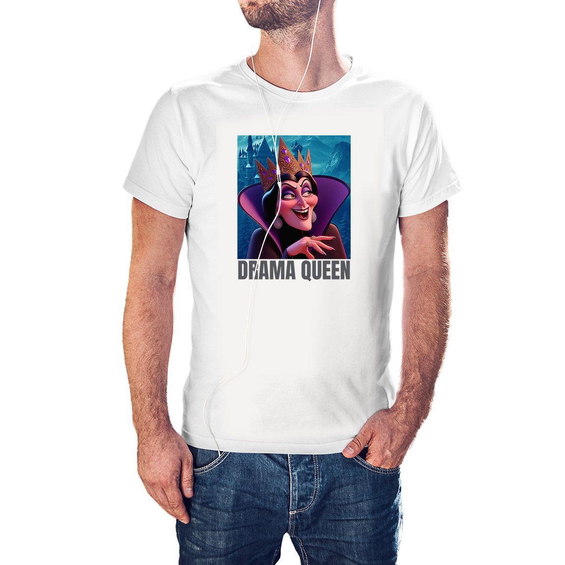 Camiseta Drama Queen color blanco