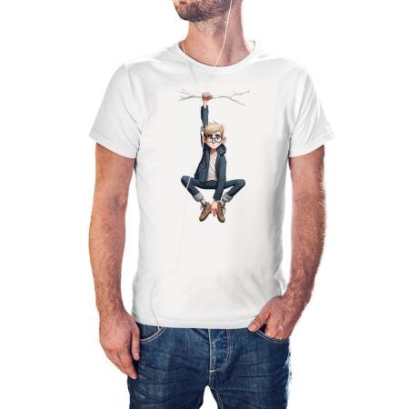 Camiseta Haciendo el Mono color blanco