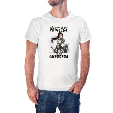 Camiseta Princesa Guerrera color blanco