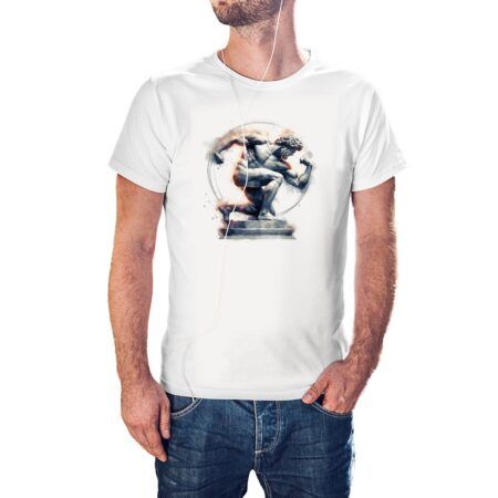 Camiseta Estatua Olímpico Griego color blanco