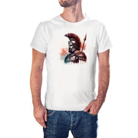 Camiseta Guerrero Espartano color blanco