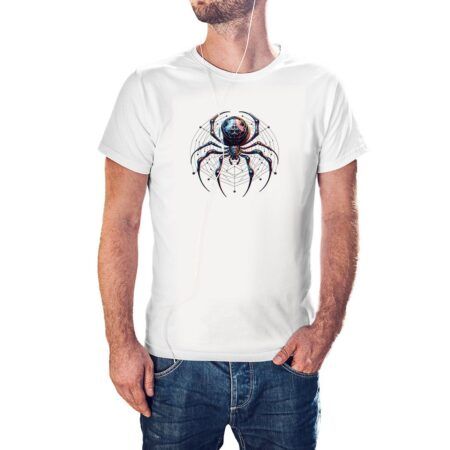 Camiseta Iridescent Metallic Black Widow color blanco