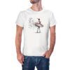 Camiseta Bailarina Notas y Aves color blanco