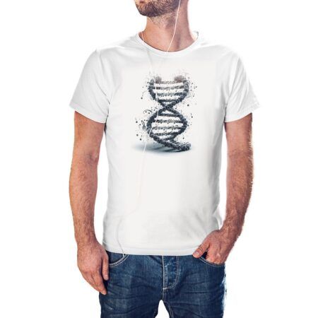 Camiseta ADN Musical color blanco