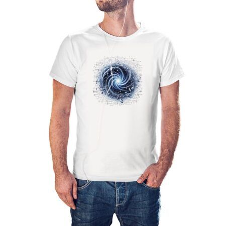 Camiseta Vórtice Matemático color blanco