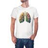 Camiseta Pulmón Floral color blanco Camiseta Pulmón Floral color blanco