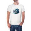 Camiseta Zapatillas Deportivas Tinta color blanco