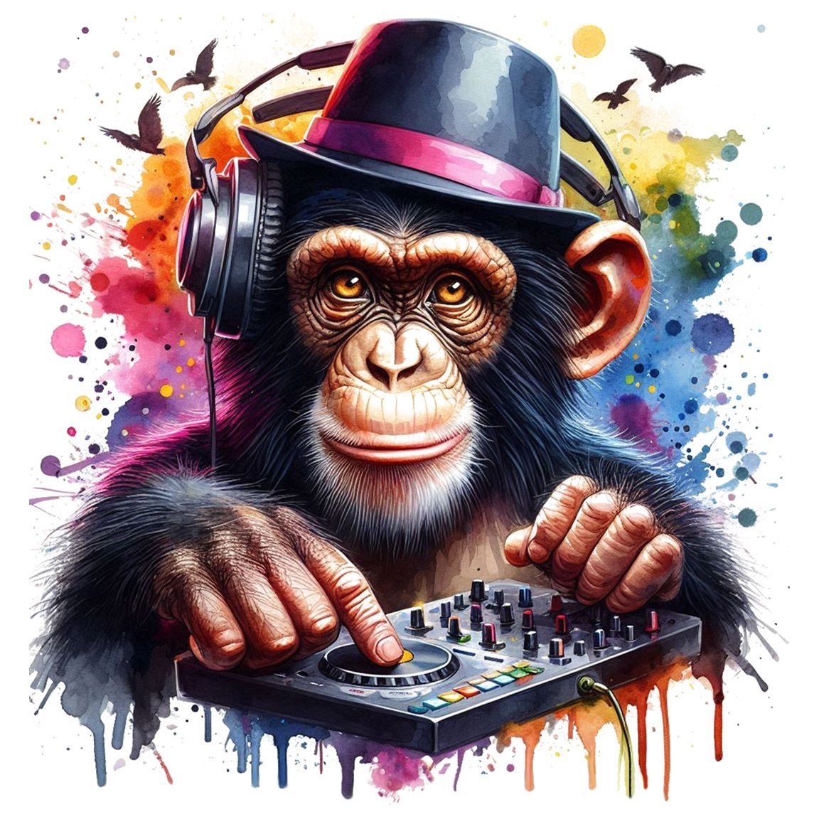 Diseño Chimpancé Dj