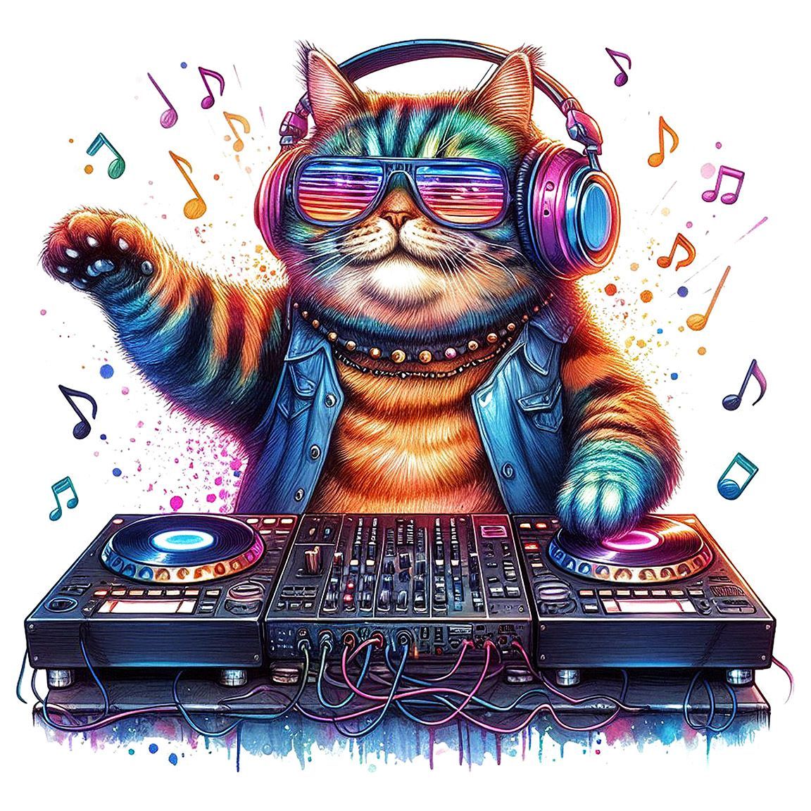 Diseño Gato DJ