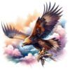 Diseño Águila Real Cazando