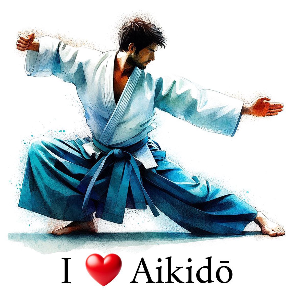 Diseño I Love Aikidō
