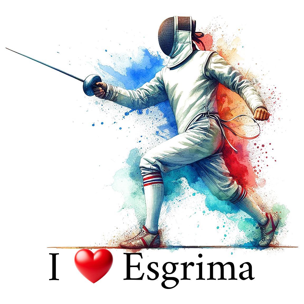 Diseño I Love Esgrima