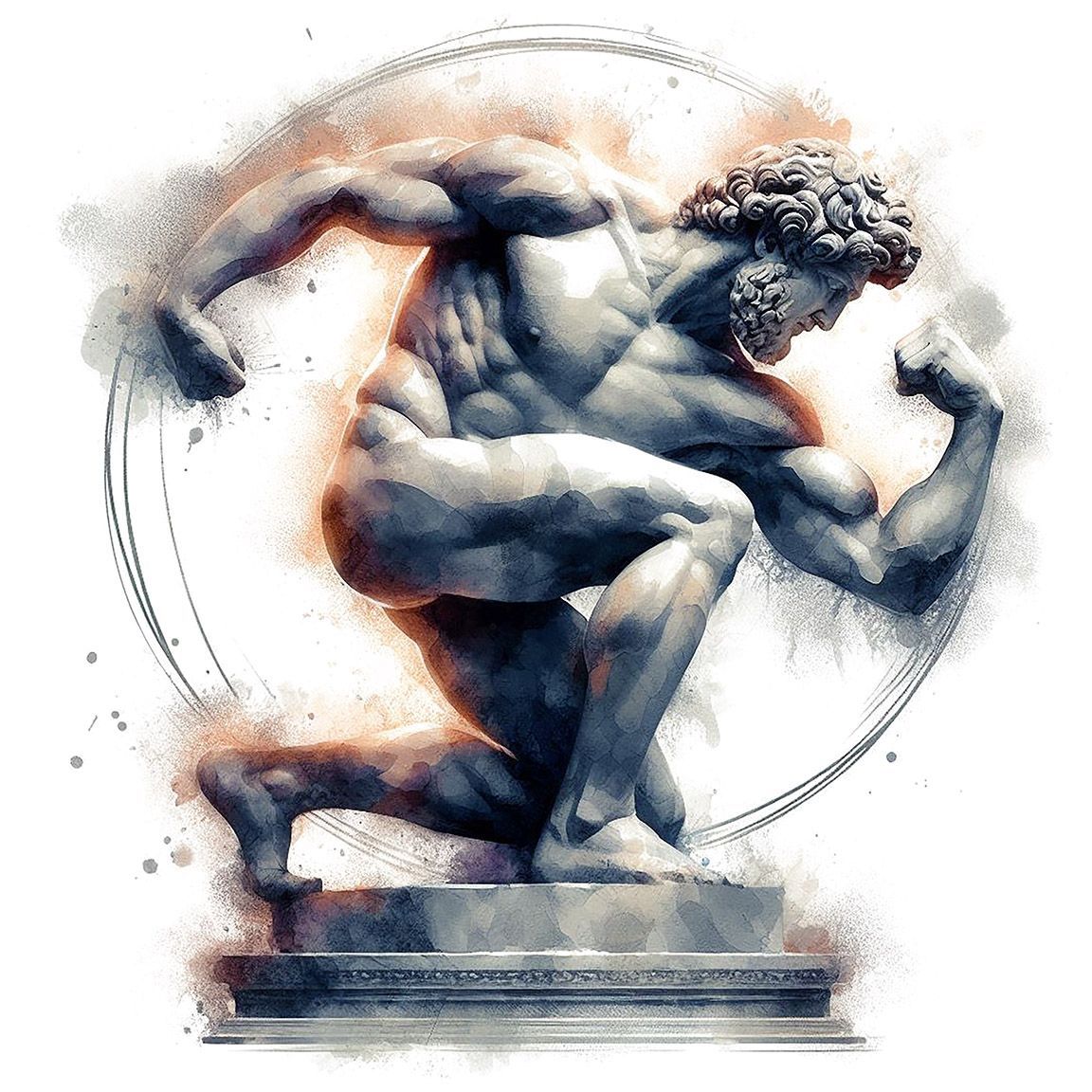 Diseño Estatua Olímpico Griego