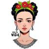 Diseño Frida Kahlo Joven Viva la Vida