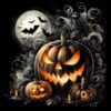 Diseño Calabaza bajo la Luna