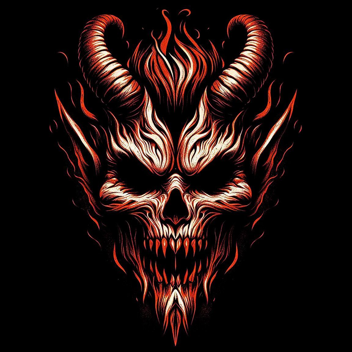 Diseño Diablo de Cara Roja
