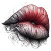 Diseño Labios de Trazos