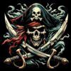Diseño Calavera Bandera Pirata