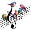 Diseño Notas Musicales con Pájaros