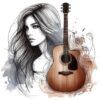 Diseño La Chica de la Guitarra
