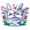 Diseño Conejitos Enamorados Diseño Conejitos Enamorados