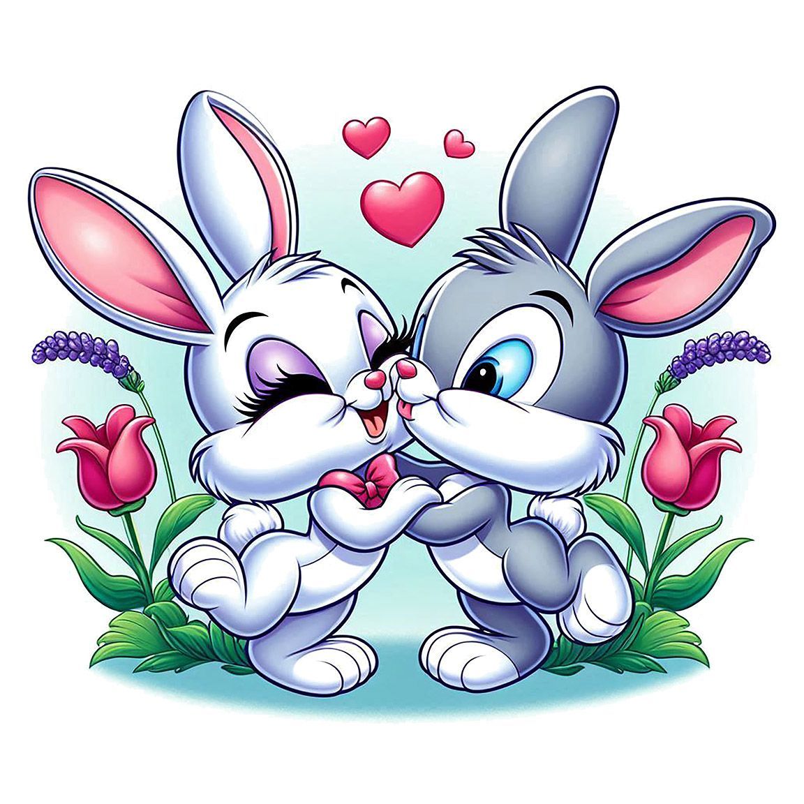 Diseño Conejitos Enamorados Diseño Conejitos Enamorados