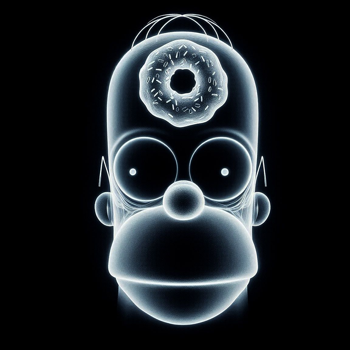 Diseño Radiografía Cabeza de Homer