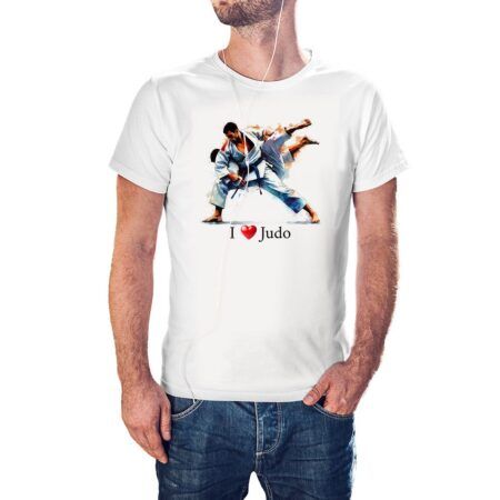 Camiseta I Love Judo color blanco