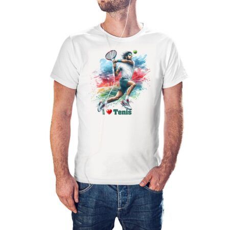 Camiseta I Love Tenis color blanco