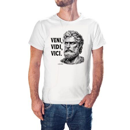 Camiseta Veni, Vidi, Vici​ color blanco