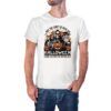 Camiseta Three Halloween Skulls color blanco