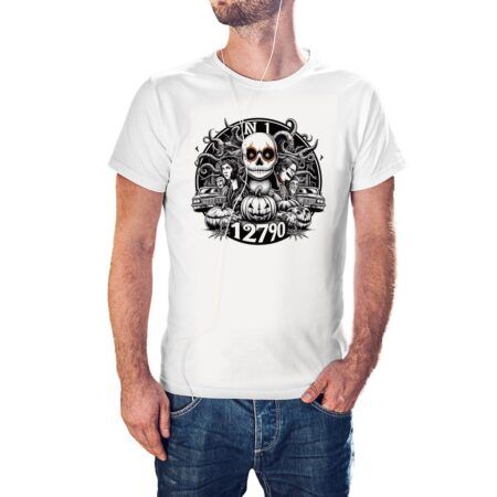 Camiseta Mundo Monstruo 12790 color blanco