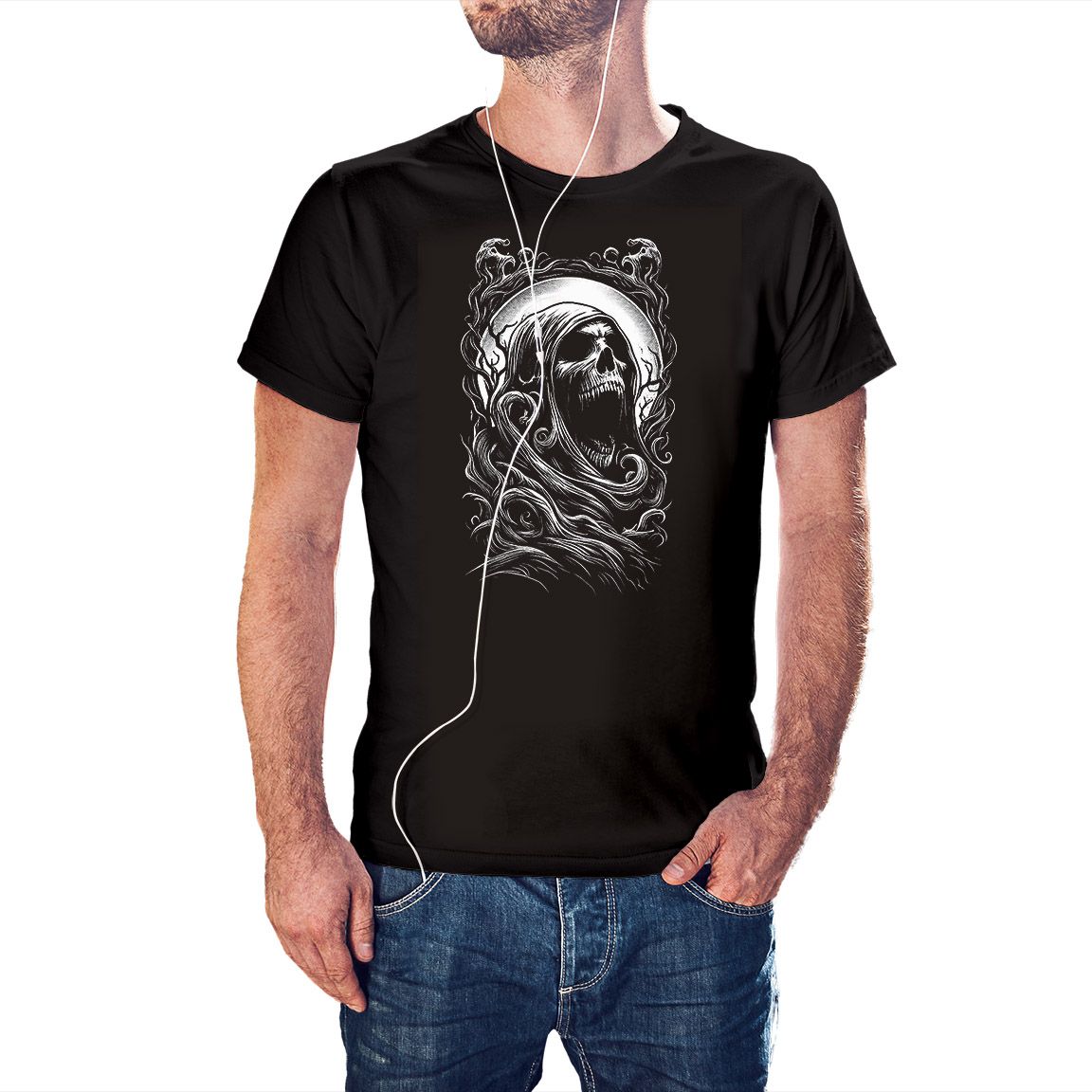 Camiseta Espectro Aullando color negro